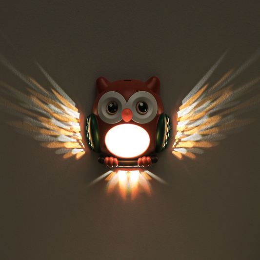 Jolbi Daily Owl LED Night Light – Motion Sensor, USB Rechargeable, Magnetic | Perfect for Bedroom, Nursery, or Fridge