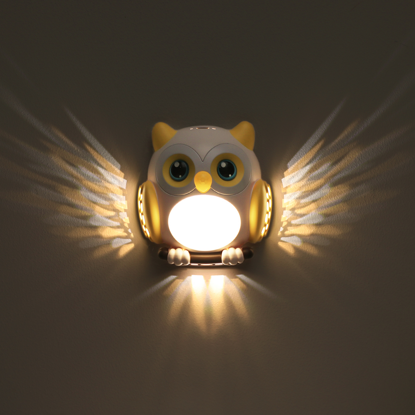 Jolbi Daily Owl LED Night Light – Motion Sensor, USB Rechargeable, Magnetic | Perfect for Bedroom, Nursery, or Fridge