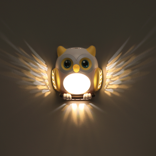 Jolbi Daily Owl LED Night Light – Motion Sensor, USB Rechargeable, Magnetic | Perfect for Bedroom, Nursery, or Fridge