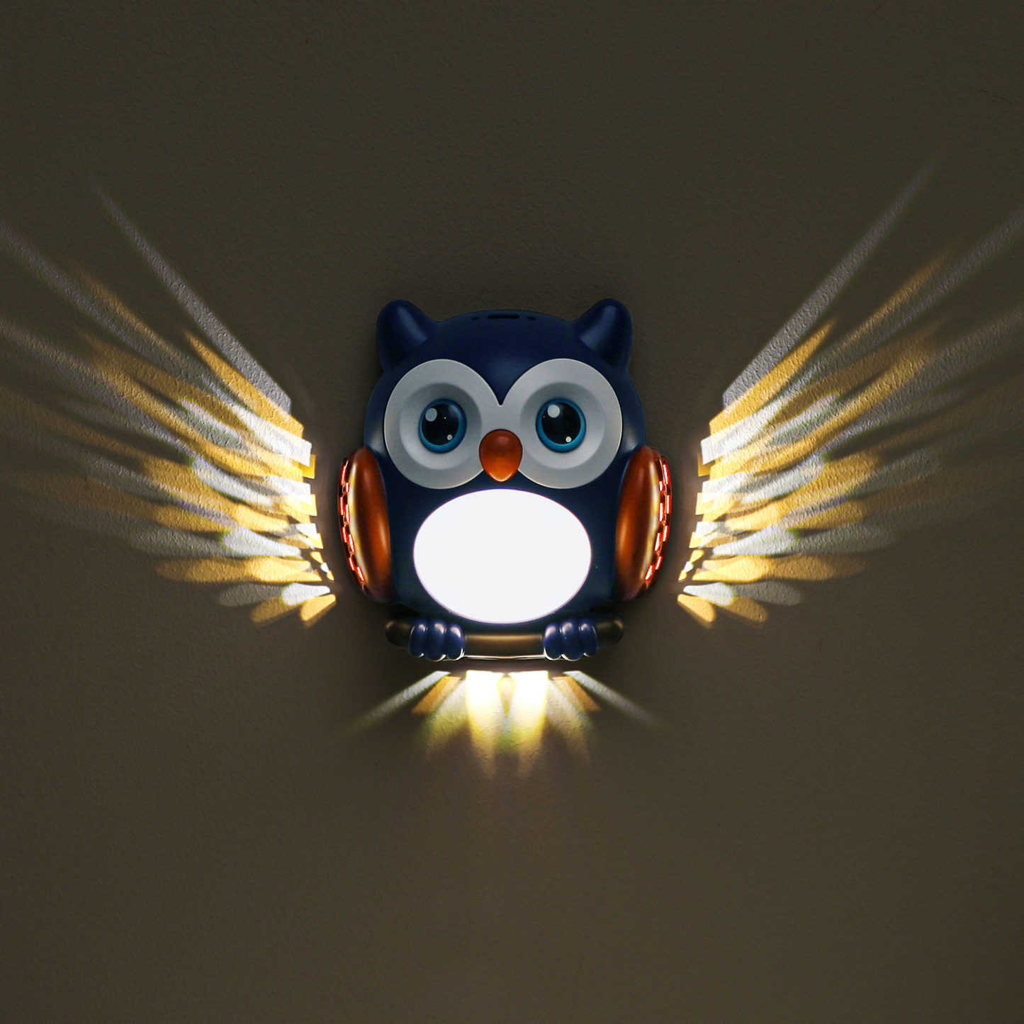 Jolbi Daily Owl LED Night Light – Motion Sensor, USB Rechargeable, Magnetic | Perfect for Bedroom, Nursery, or Fridge